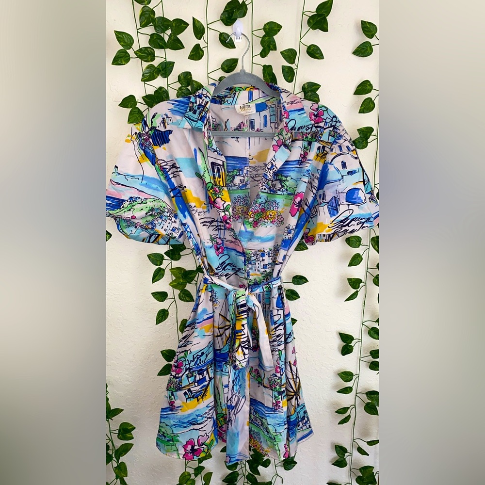 Colorful Graphic Print Dress made in India